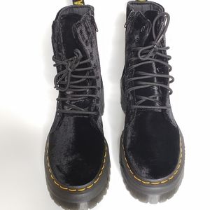 Dr. Martens Platform Velvet boots